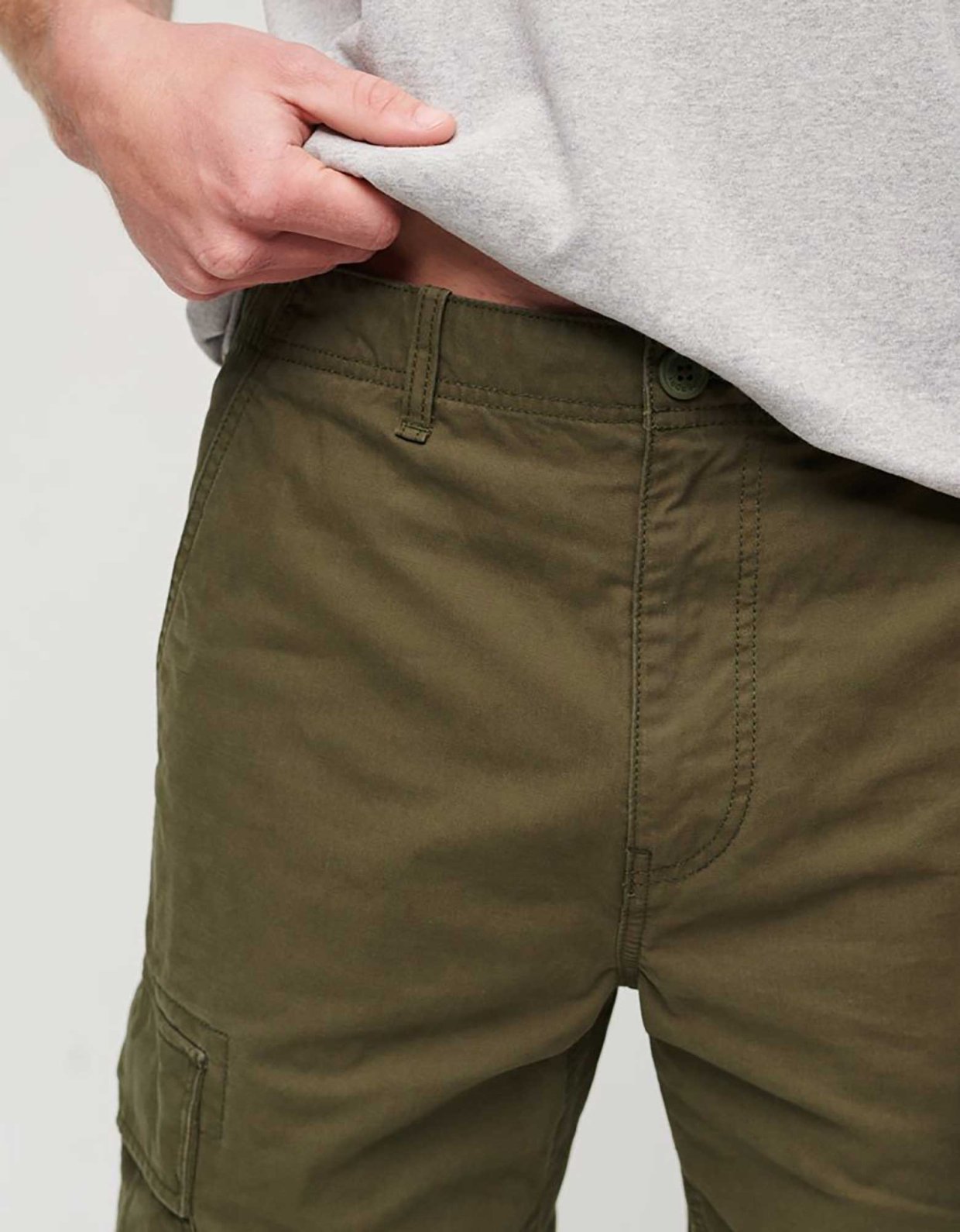 Superdry Baggy cargo pants drab olive green