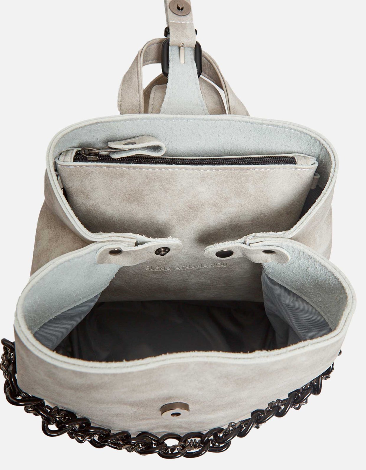 Elena Athanasiou Retro chain backpack  grey