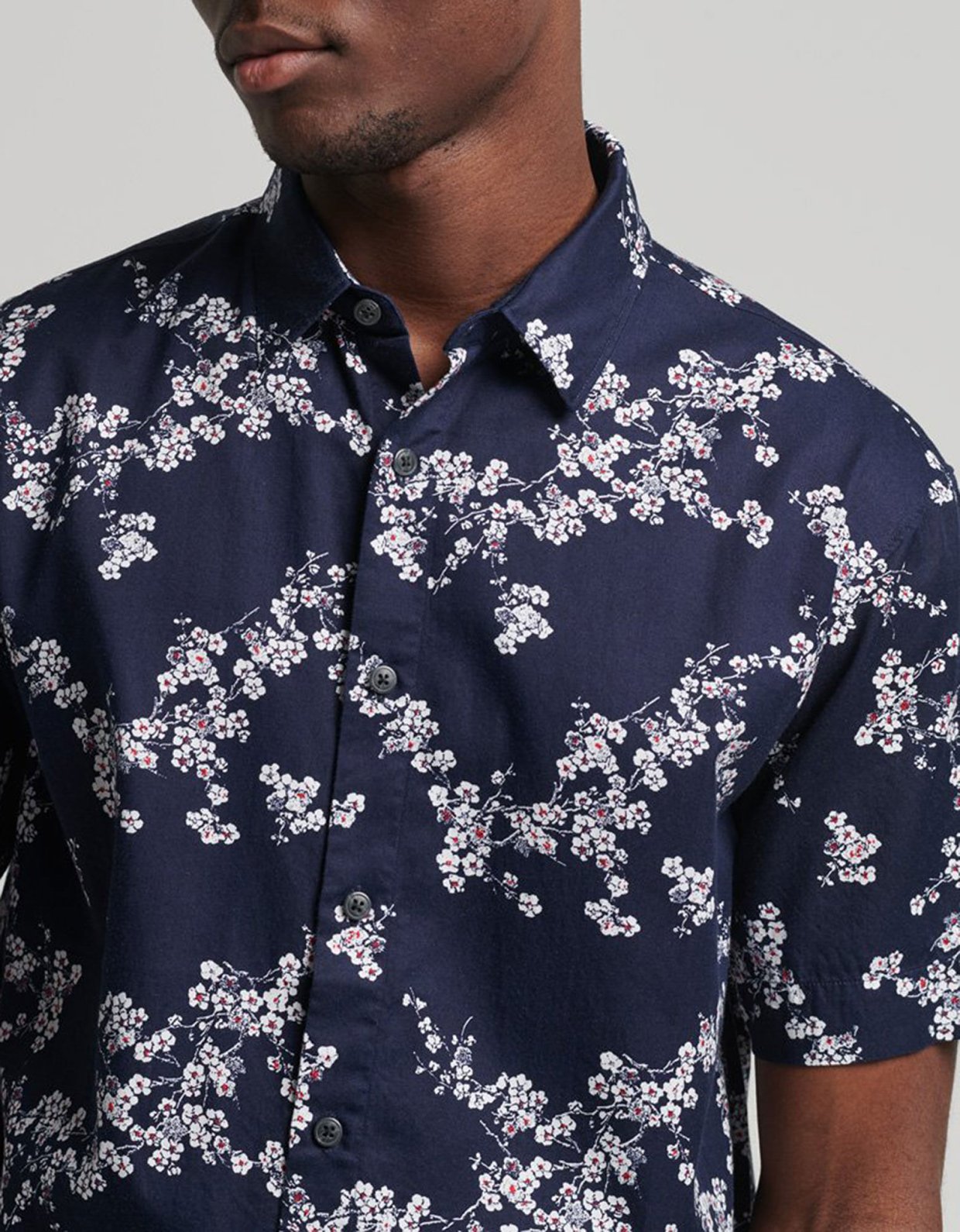 Superdry Vintage Hawaiian shirt indigo blossom