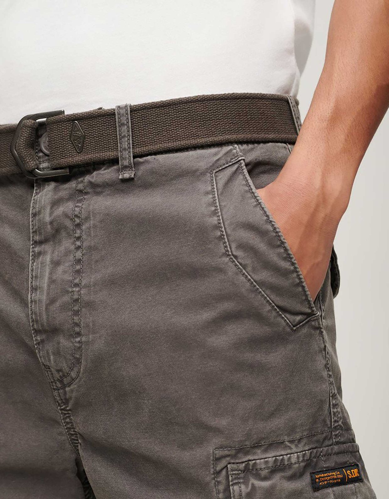 Superdry Heavy cargo short washed grey