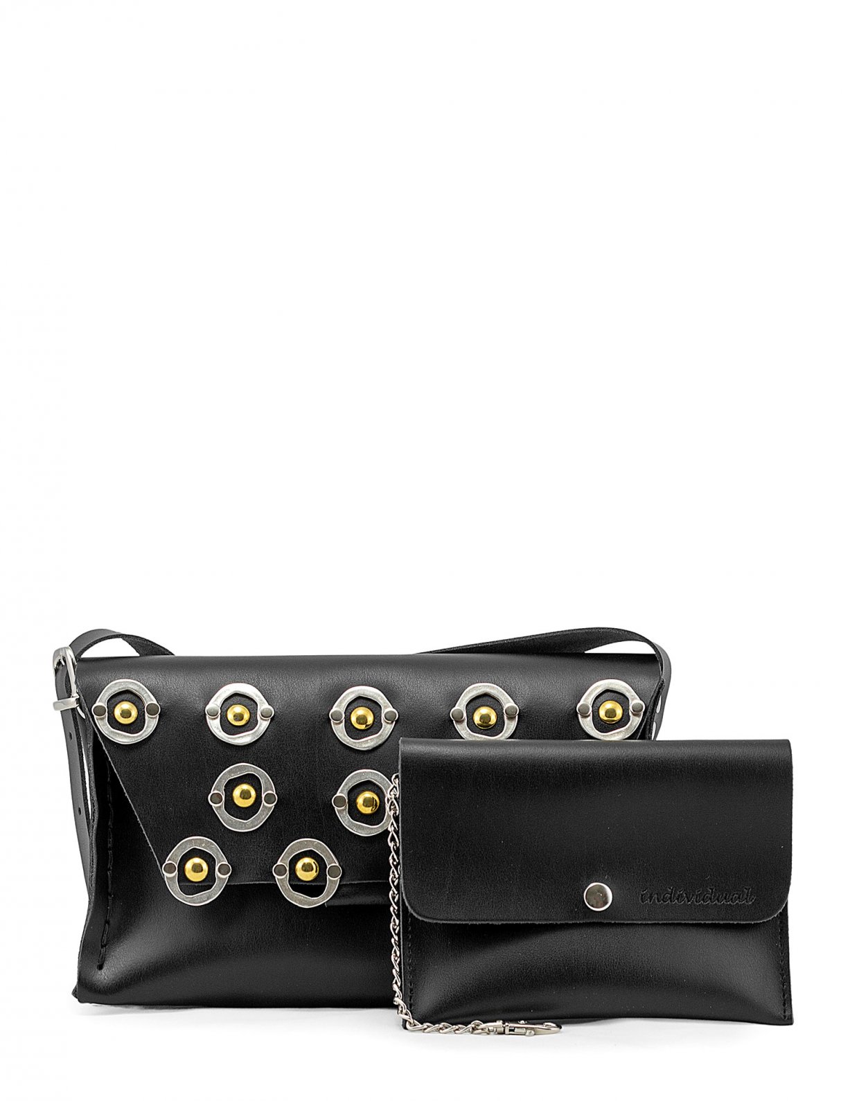 Individual Art Leather Shine bag black