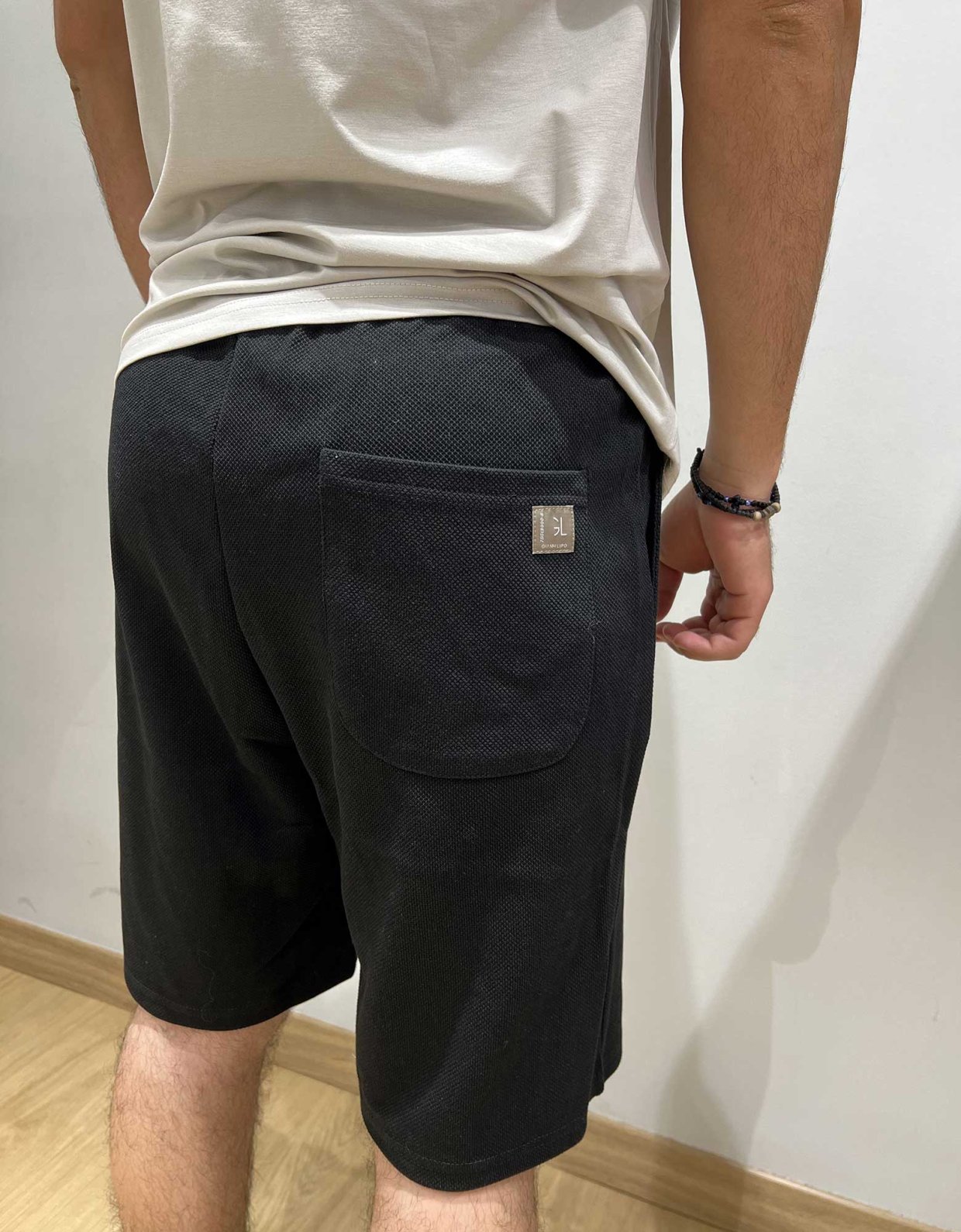 Gianni Lupo Relief bermuda short black