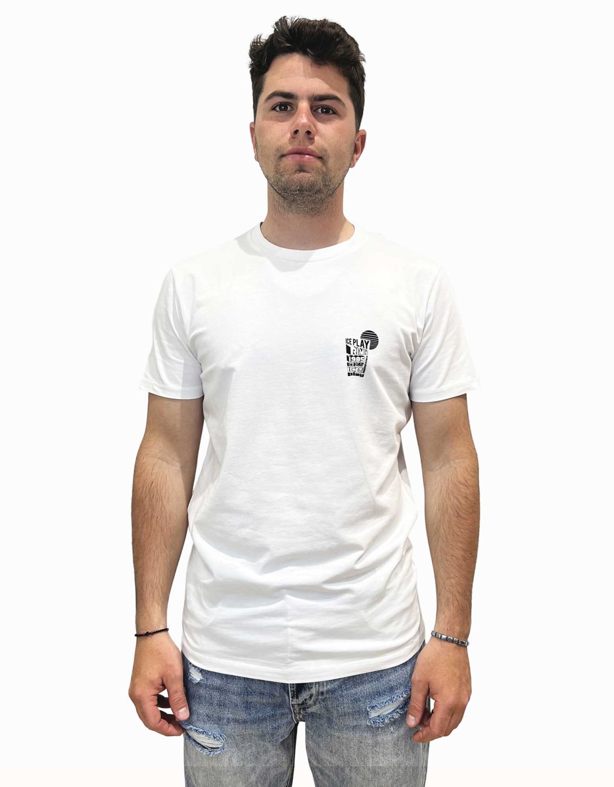 Ice Play Cocktail jersey t-shirt white