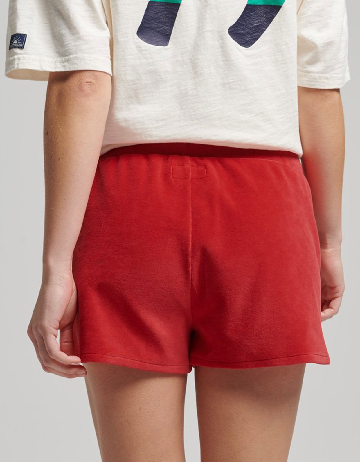 Superdry Vintage jersey racer shorts soda pop red