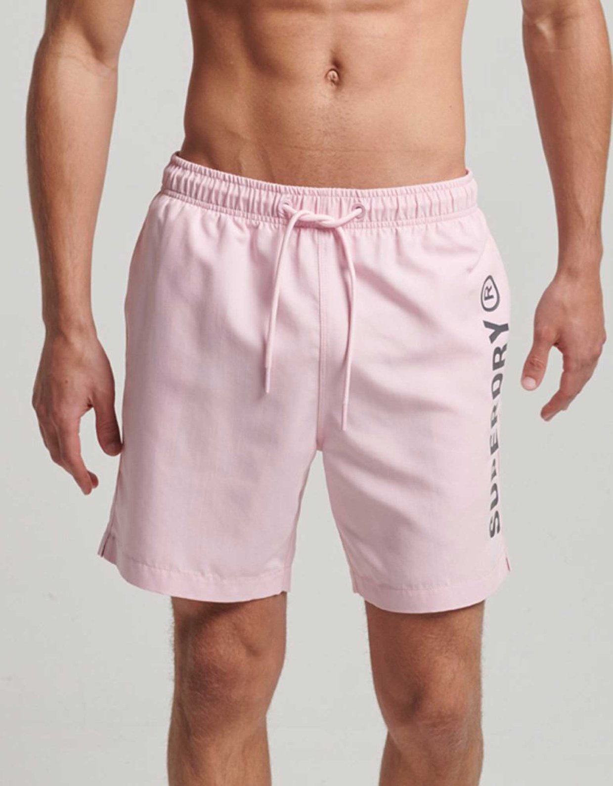 Superdry Code core sport 17 inch swim shorts Montauk pink