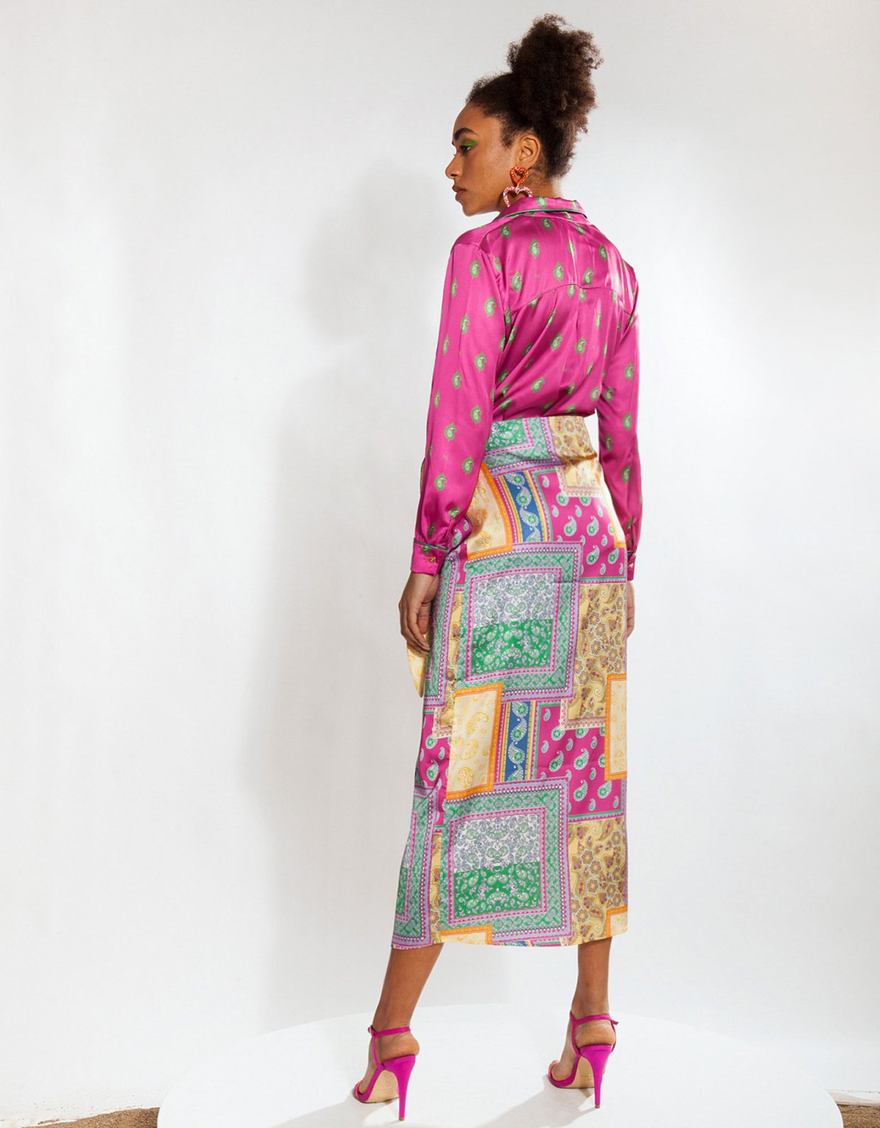 Mallory the label Lelia patchwork skirt