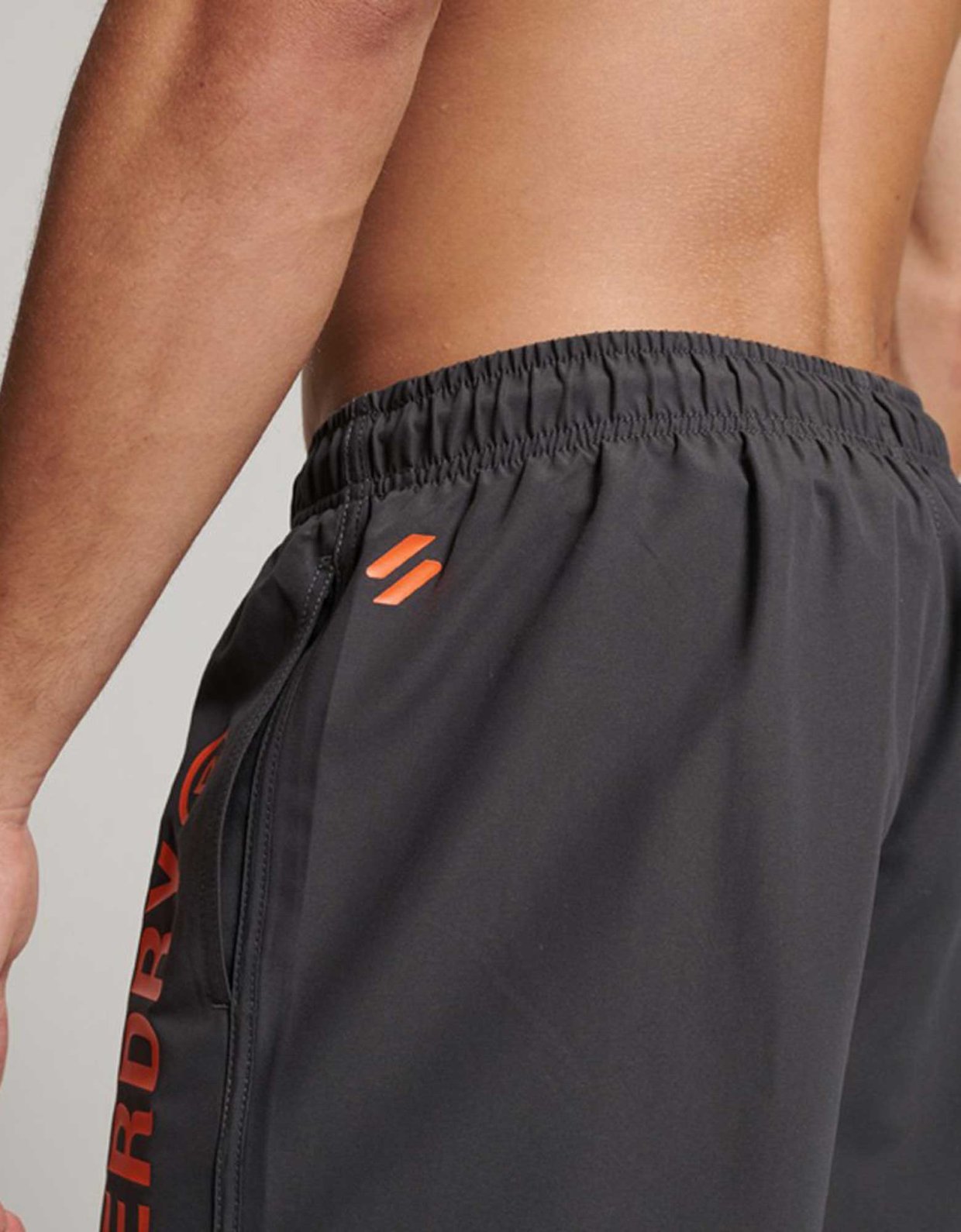 Superdry Code core sport 17 inch swim shorts charcoal