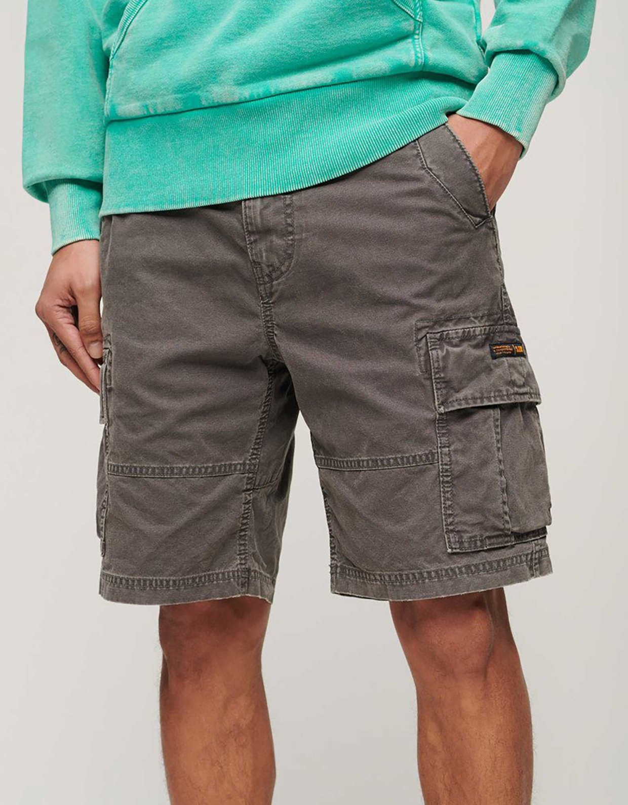 Superdry Heavy cargo short washed grey