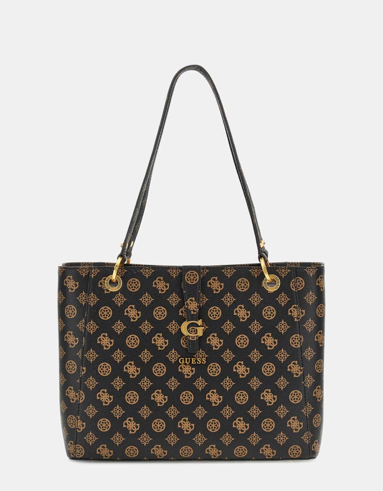 Guess Kuba tote bag mocha logo