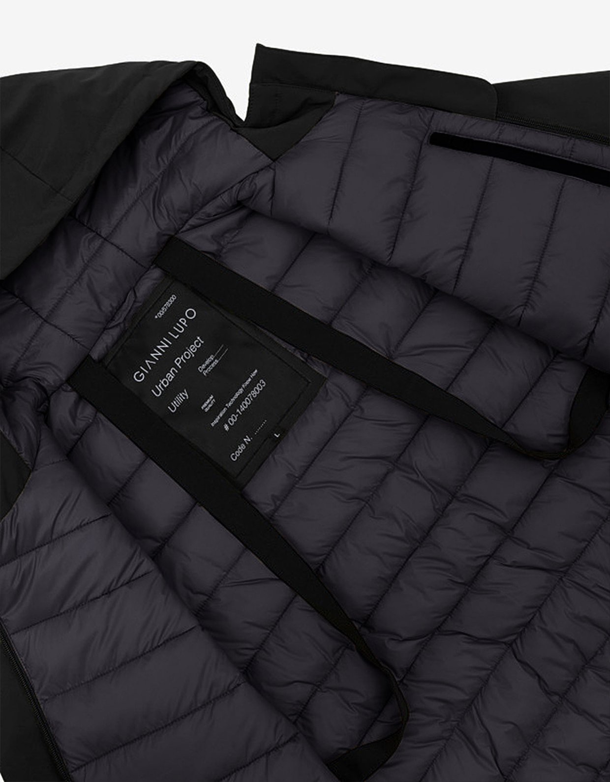 Gianni Lupo Techfabric parka black