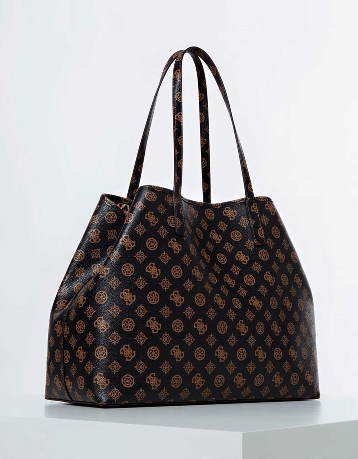 Guess Vikky Large Tote Brown