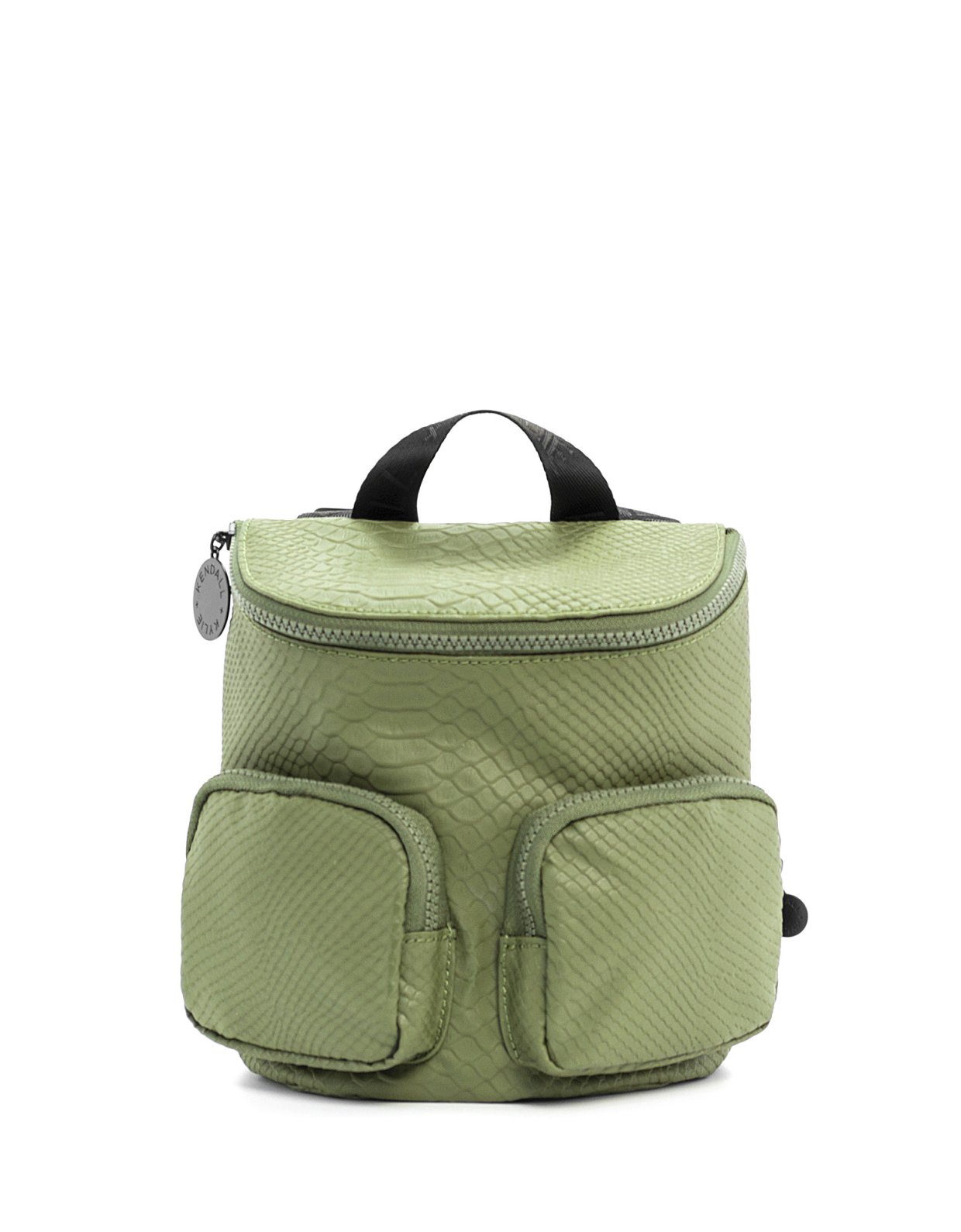 Kendall + Kylie Charlize small backpack snake green