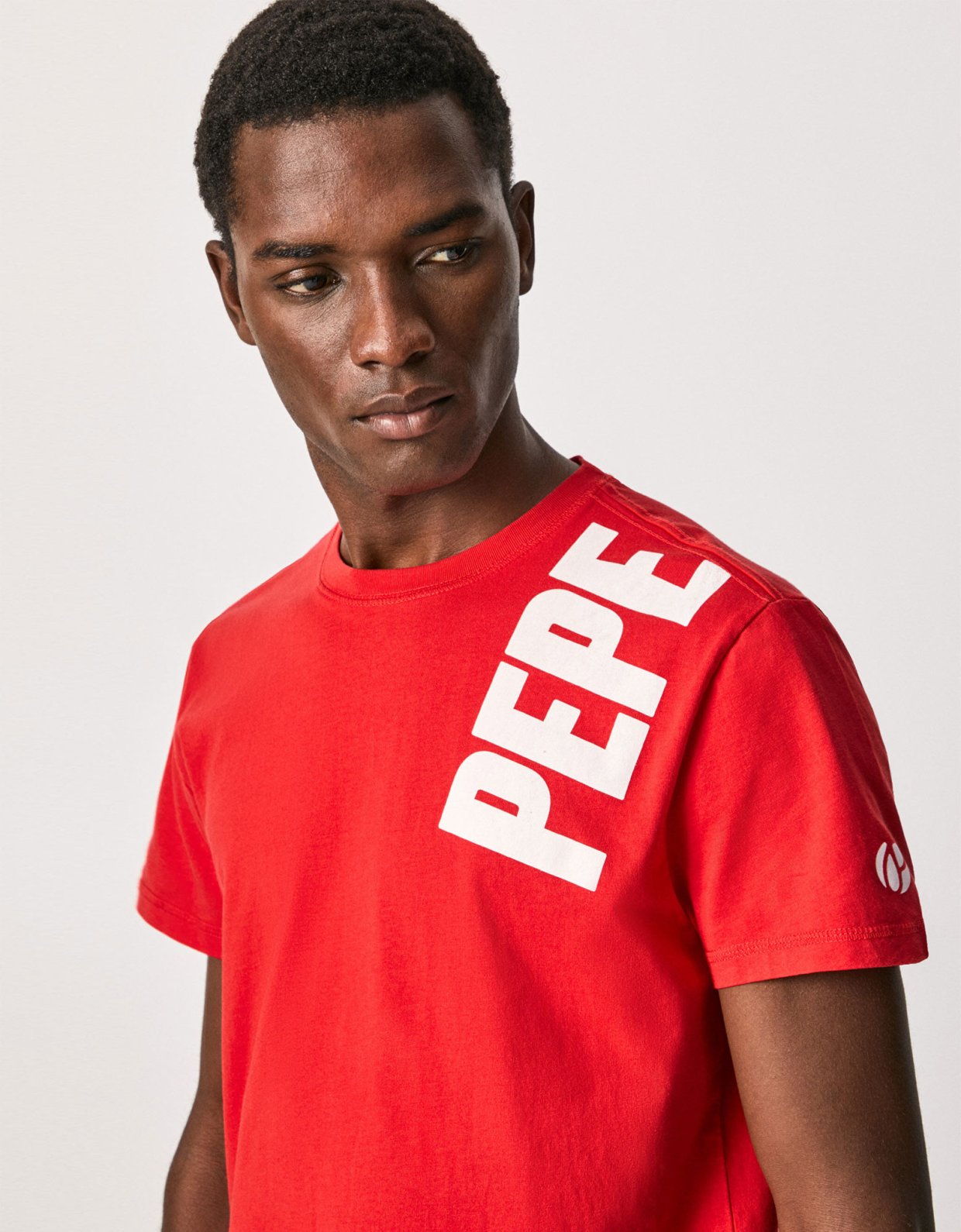Pepe Jeans Aerol big logo t-shirt red