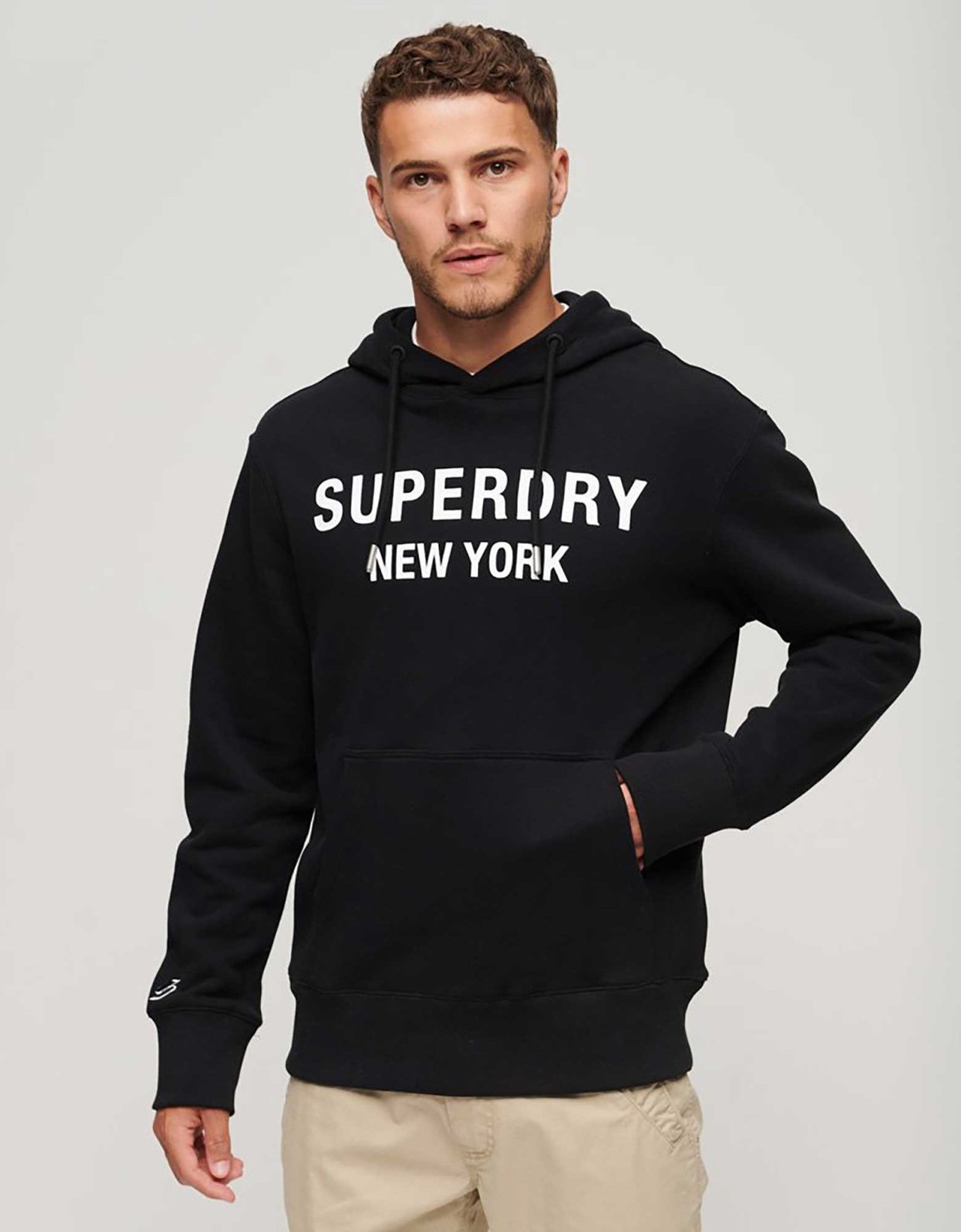 Superdry Luxury sport loose hood black