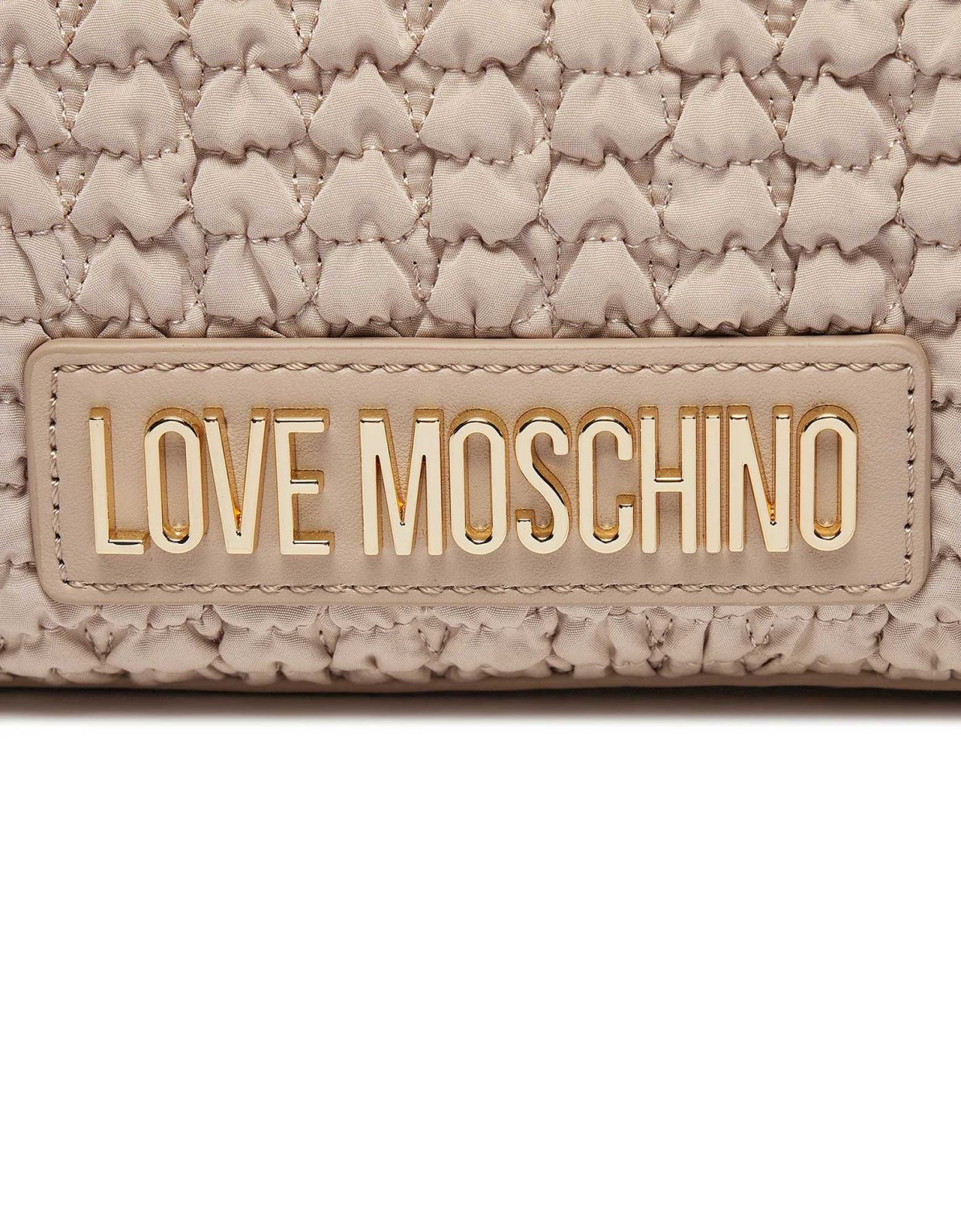 Love Moschino Hug hobo bag sabbia