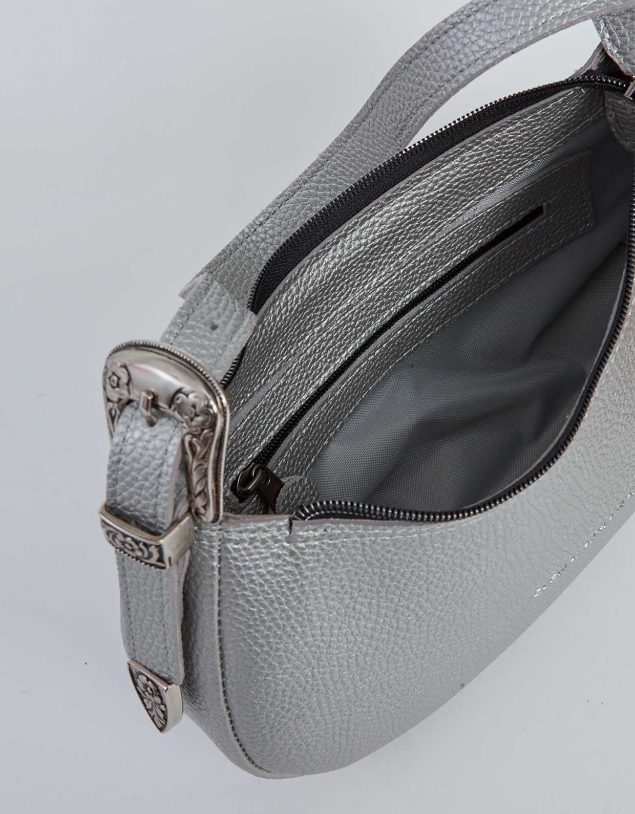 Elena Athanasiou Belt up vintage baguette silver