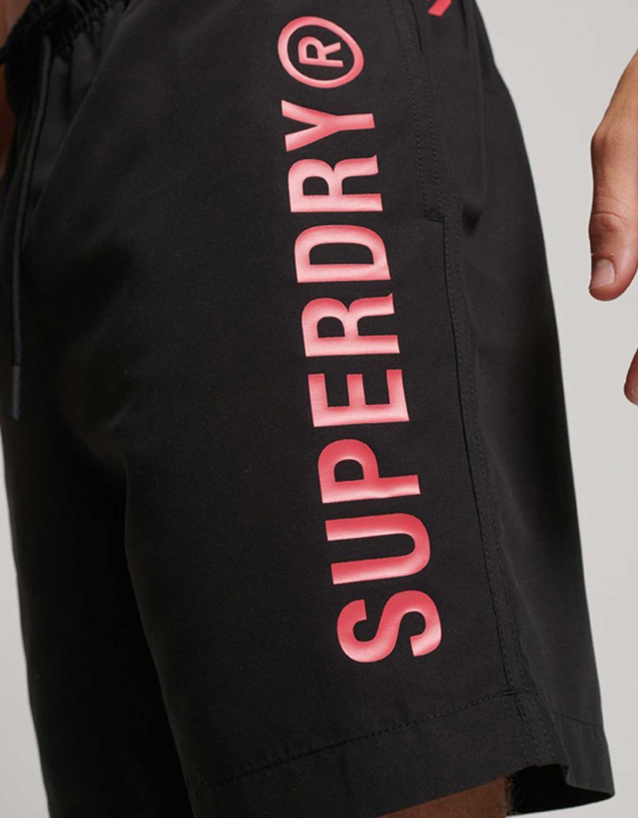Superdry Code core sport 17 inch swim shorts black