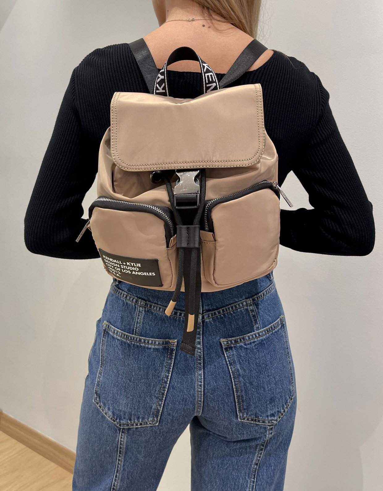 Kendall + Kylie Jesse backpack taupe