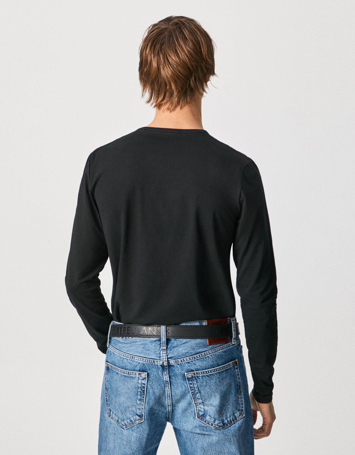 Pepe Jeans Original basic long-sleeved basic t-shirt black
