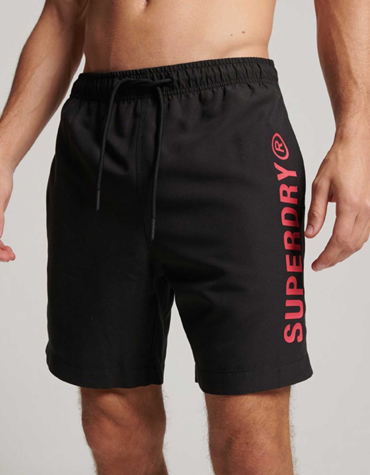Superdry Code core sport 17 inch swim shorts black
