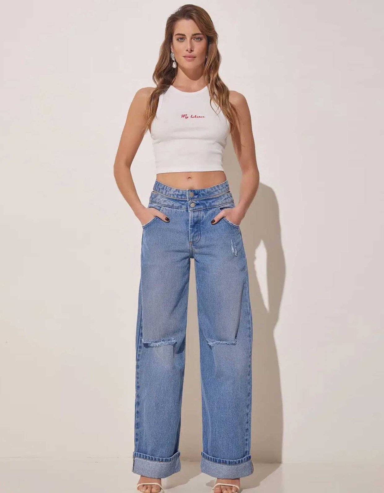 The Knl's Boundle denim pants med blue wash