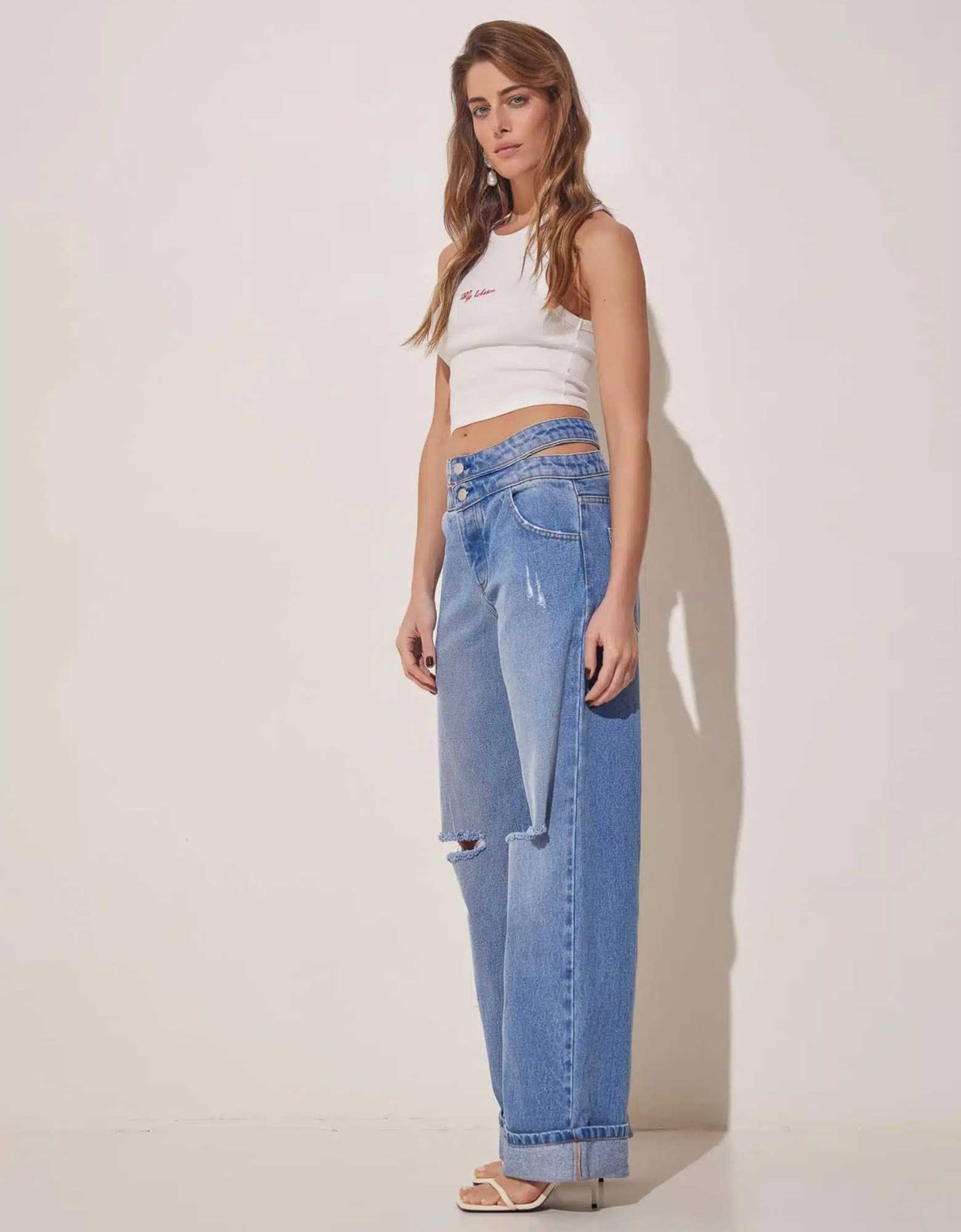 The Knl's Boundle denim pants med blue wash