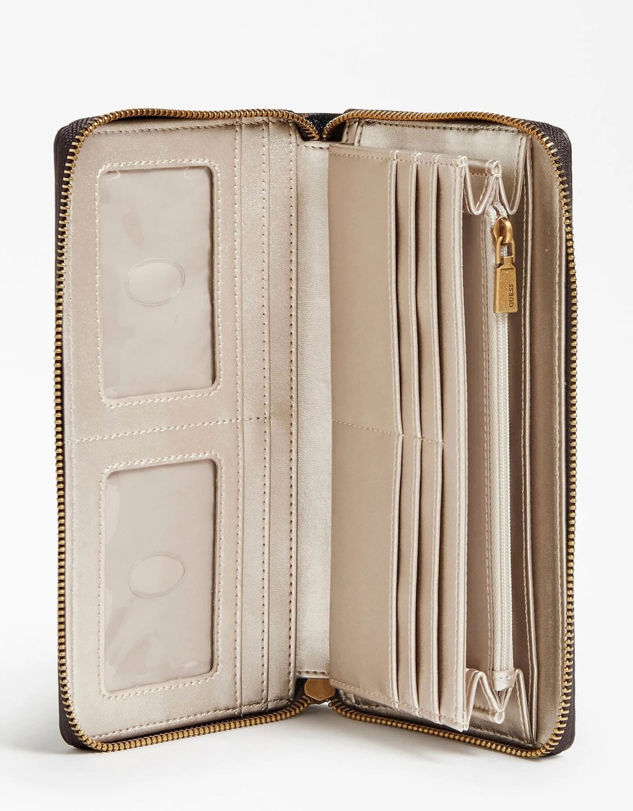 Guess Centre stage slg wallet mocha logo