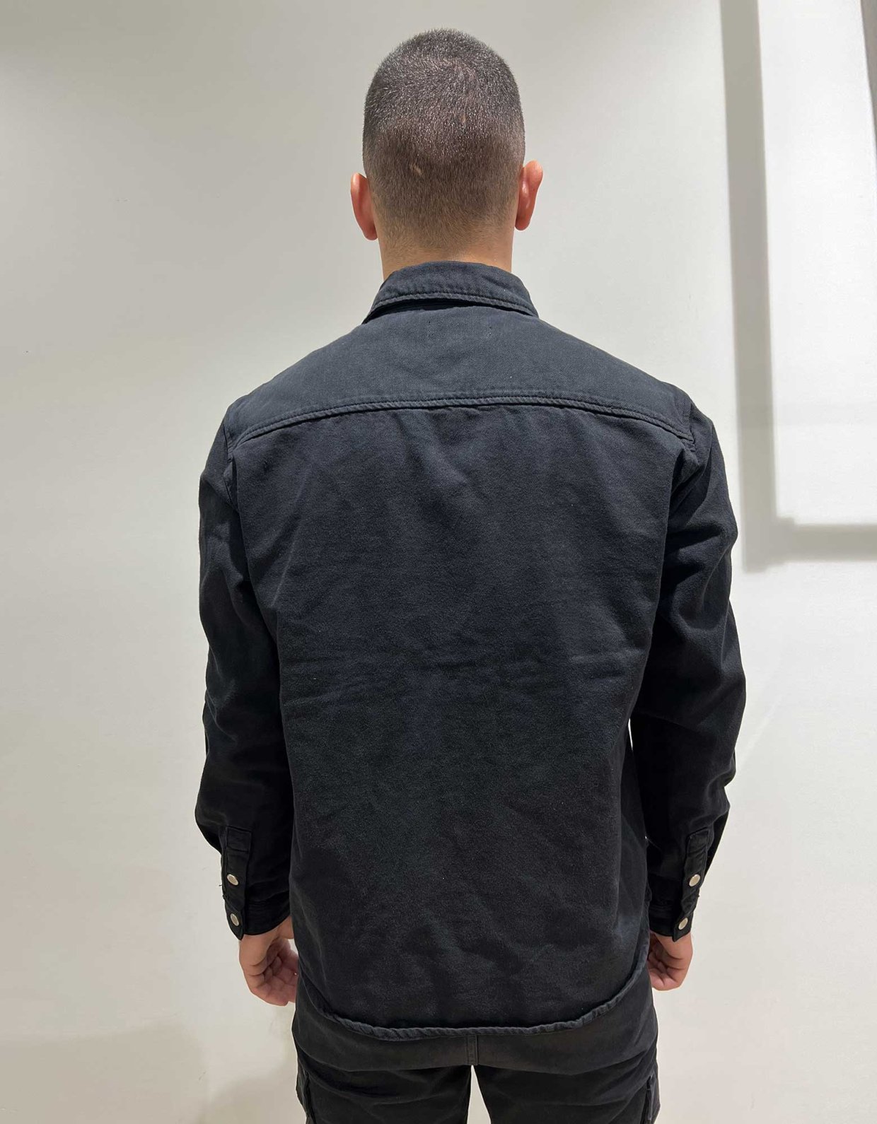 Gianni Lupo Denim overshirt black