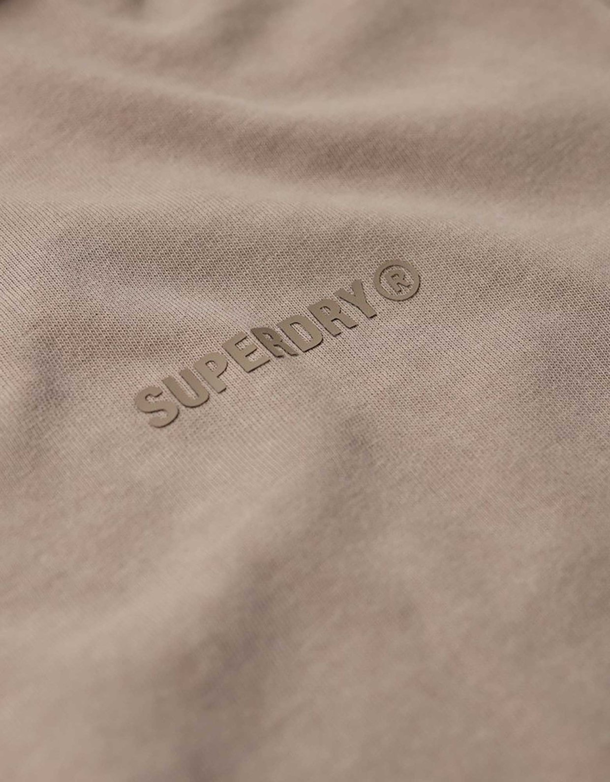 Superdry Overdyed logo loose tee deep beige
