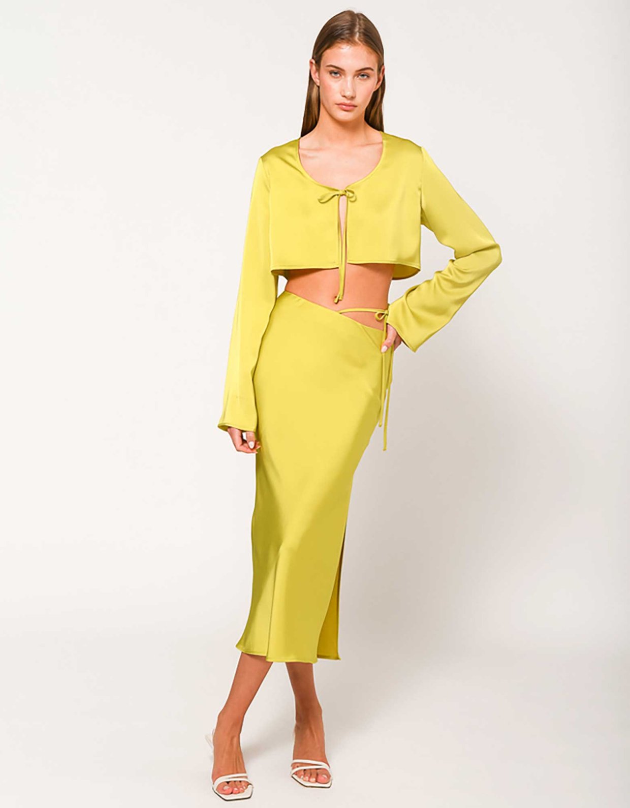 Sunset go Gwyneth skirt lime