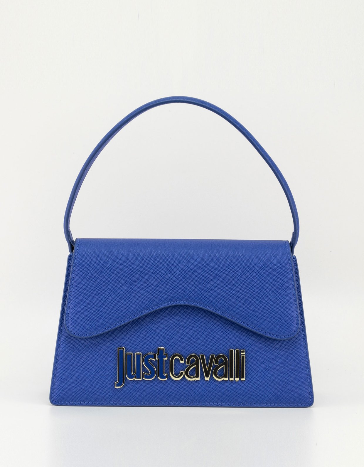 Just Cavalli Range metal lettering bag blue