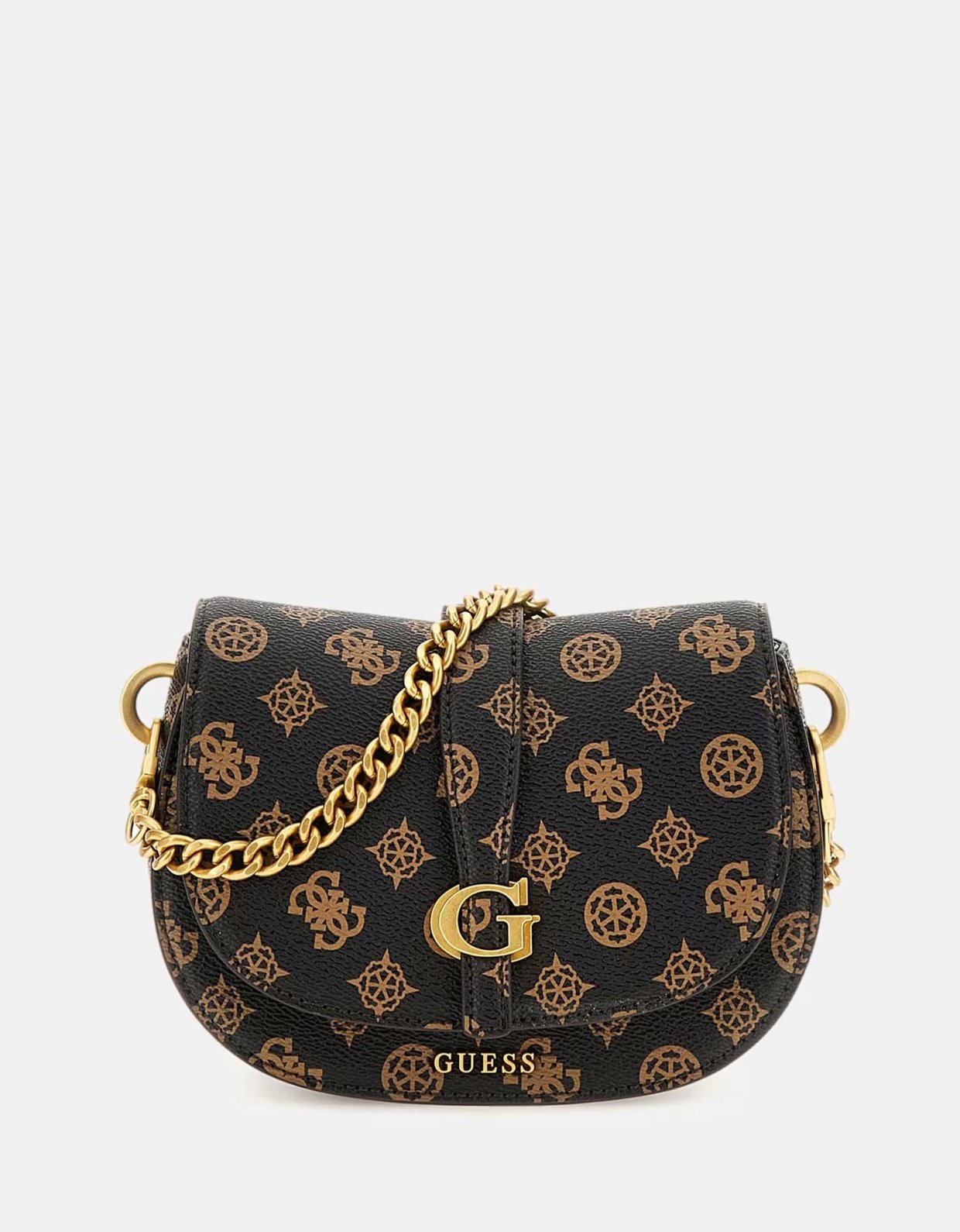 Guess Kuba mini bag mocha logo