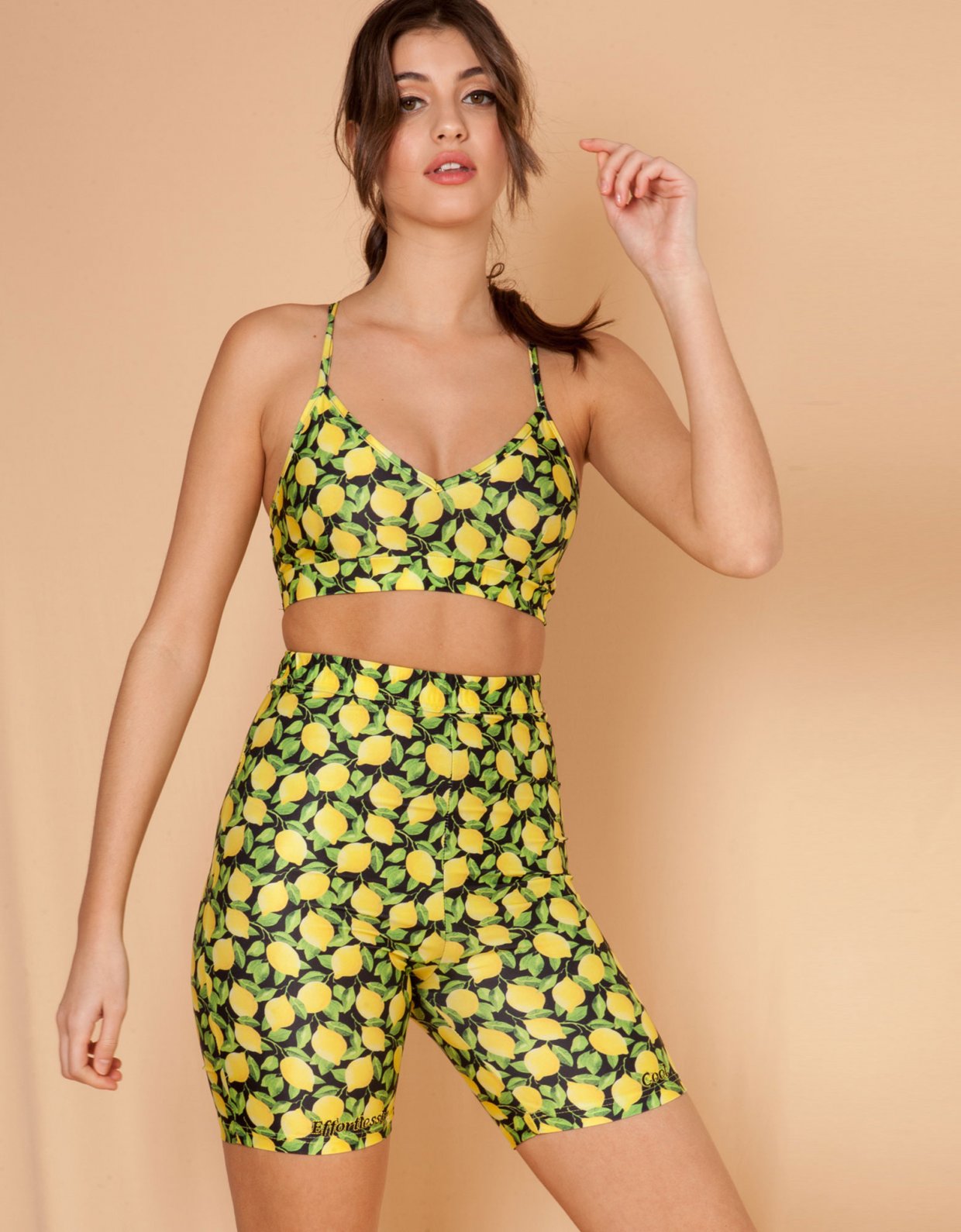 Mallory the label Primavera lemons shorts