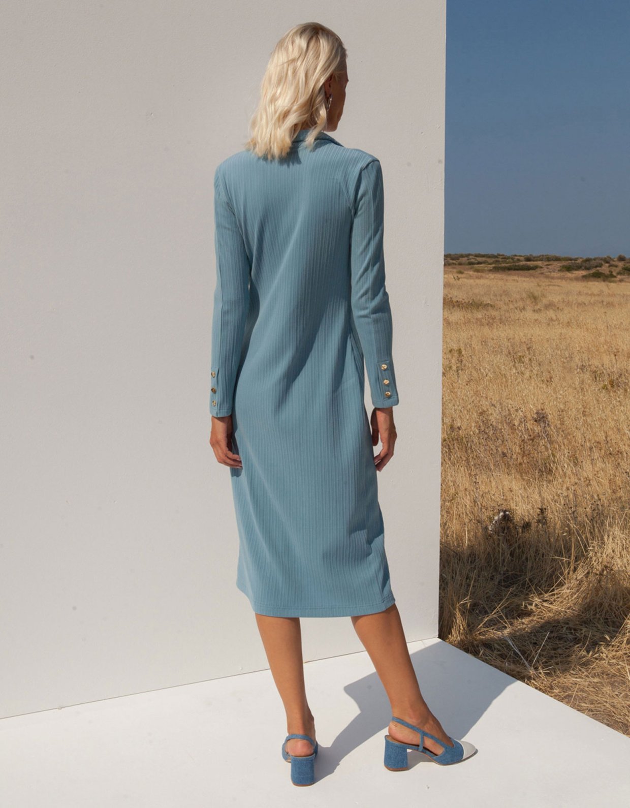Mallory the label Lucie sky blue dress