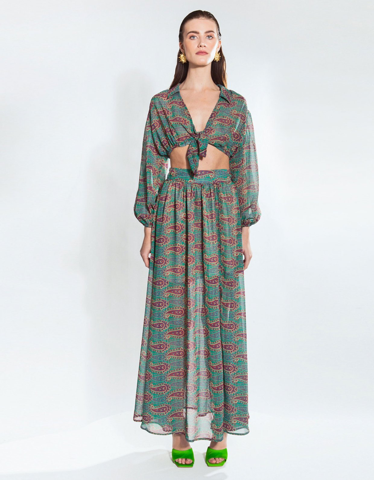 Mallory the label Lupita petrol top