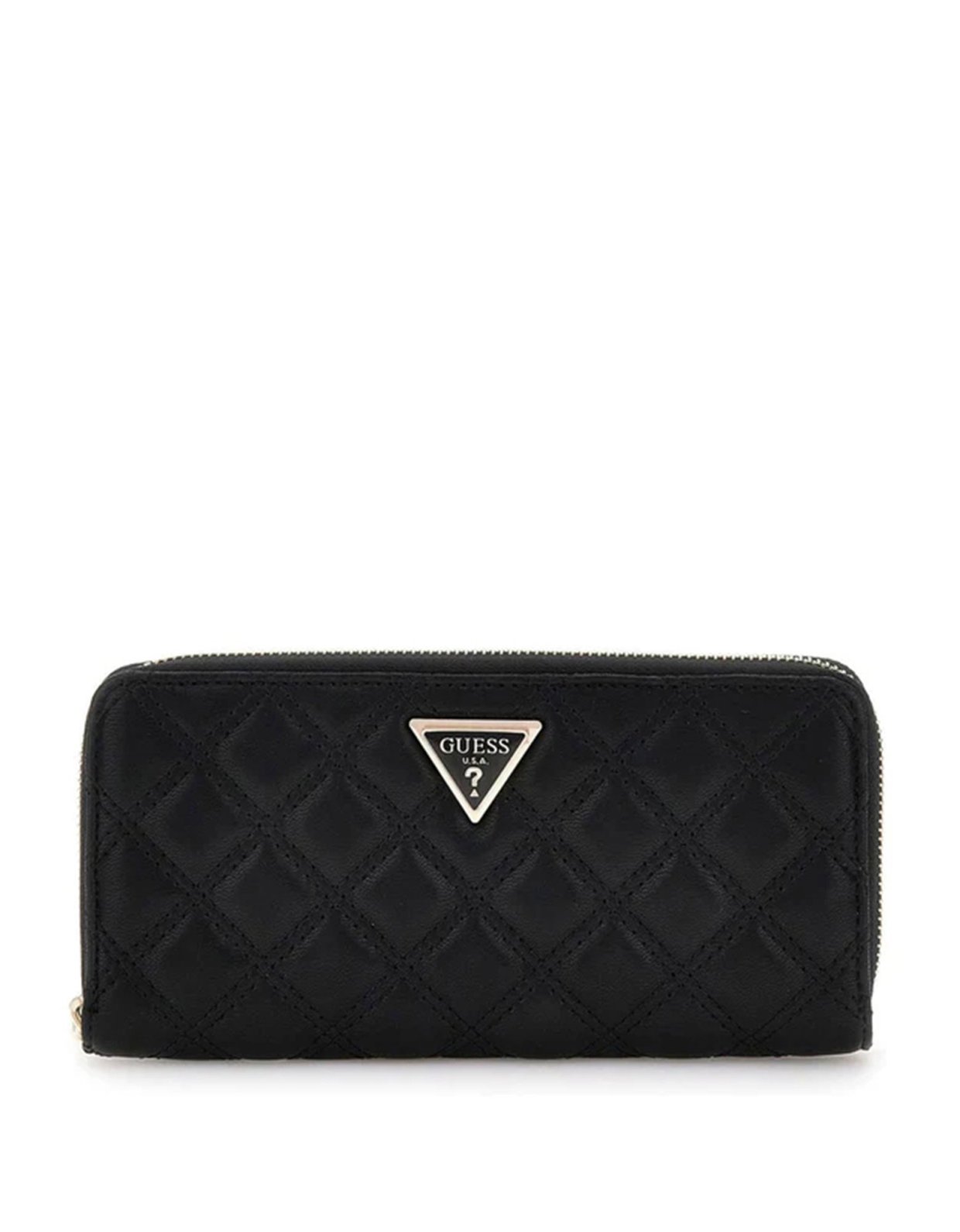 Guess Giully quilted maxi wallet black