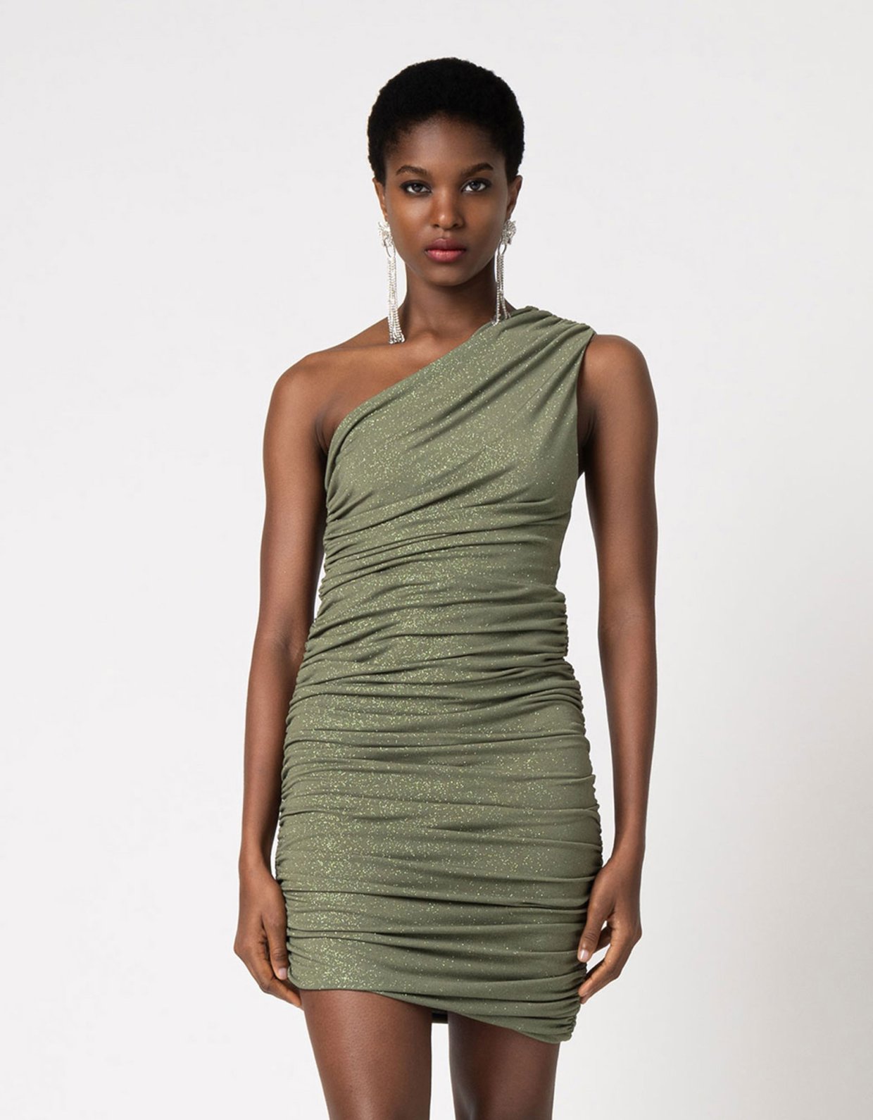 Foreveryoung Adriana sparkling dress olive