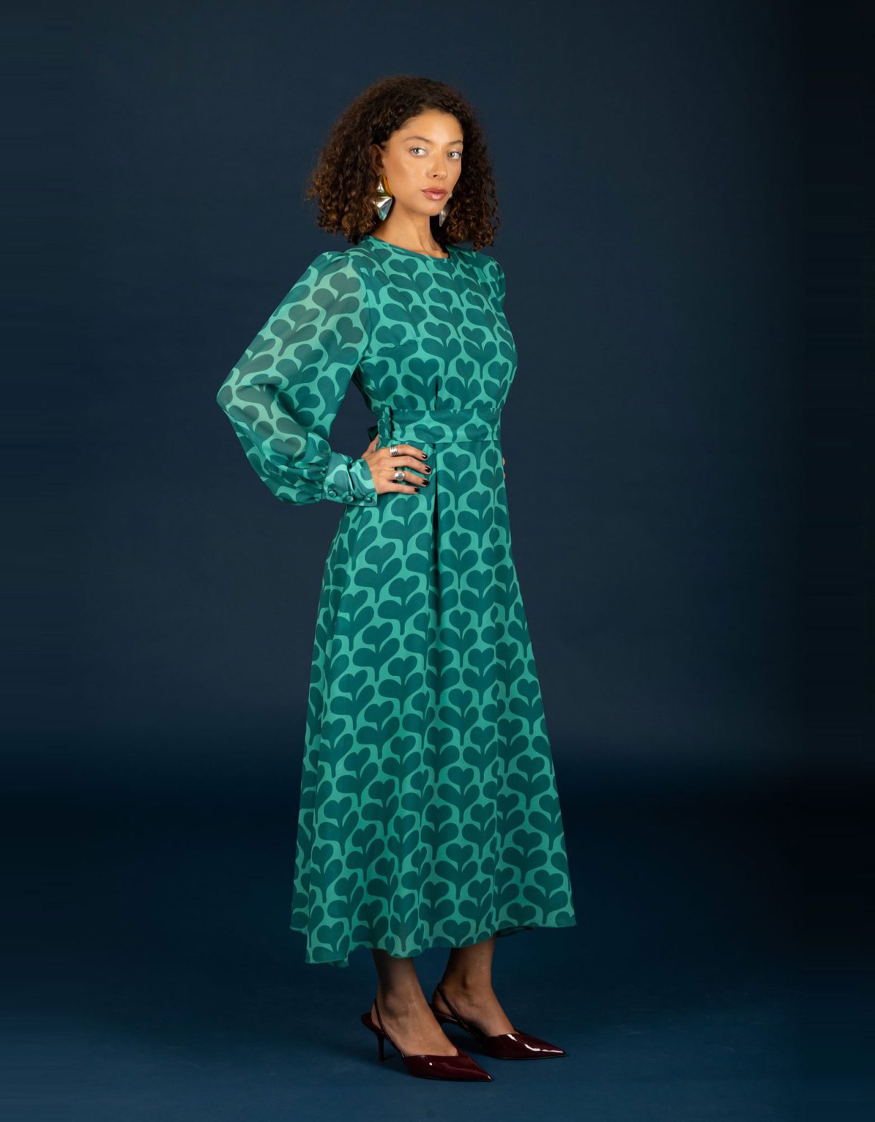 Chaton Agatha dress green