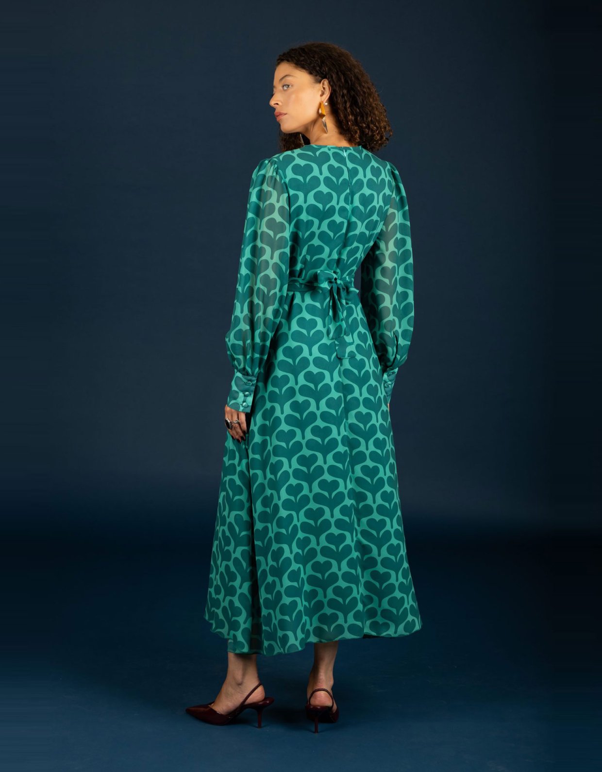 Chaton Agatha dress green