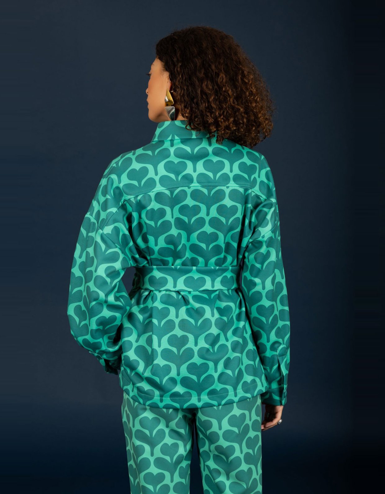 Chaton Agatha oversize shirt green
