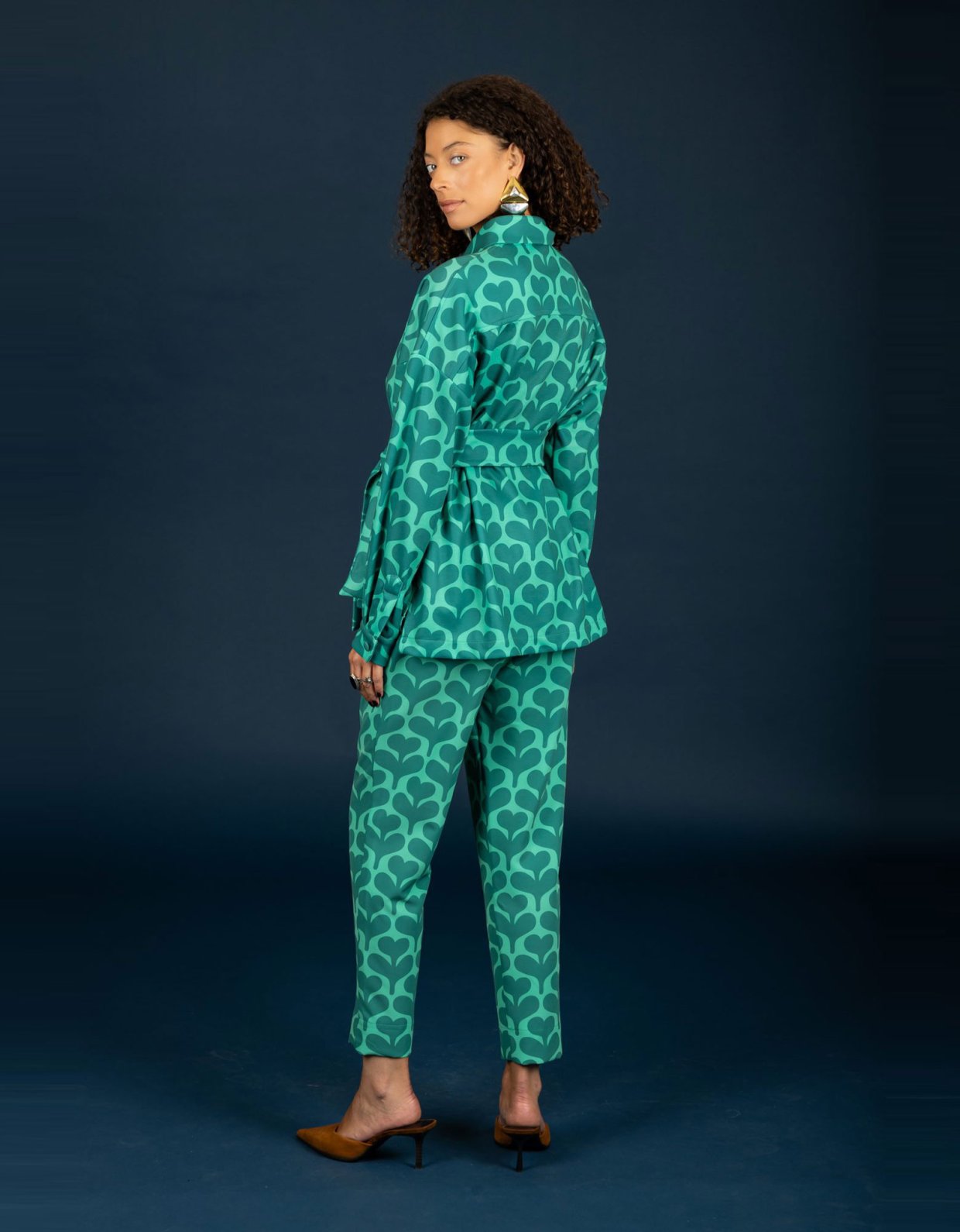 Chaton Agatha oversize shirt green