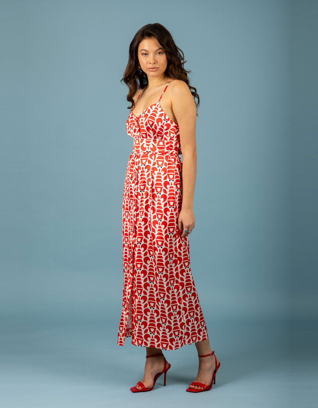 Chaton Agustin dress red
