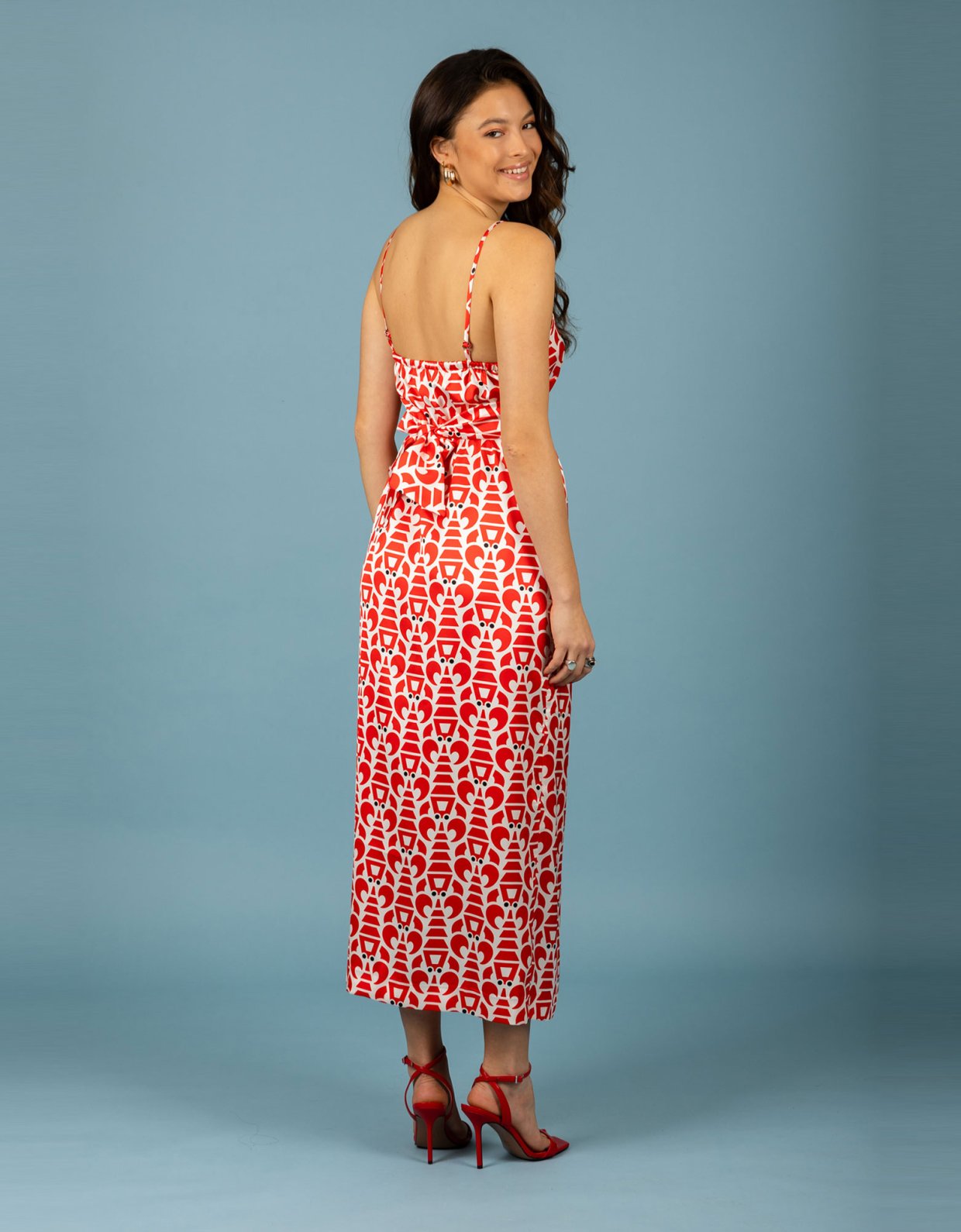 Chaton Agustin dress red