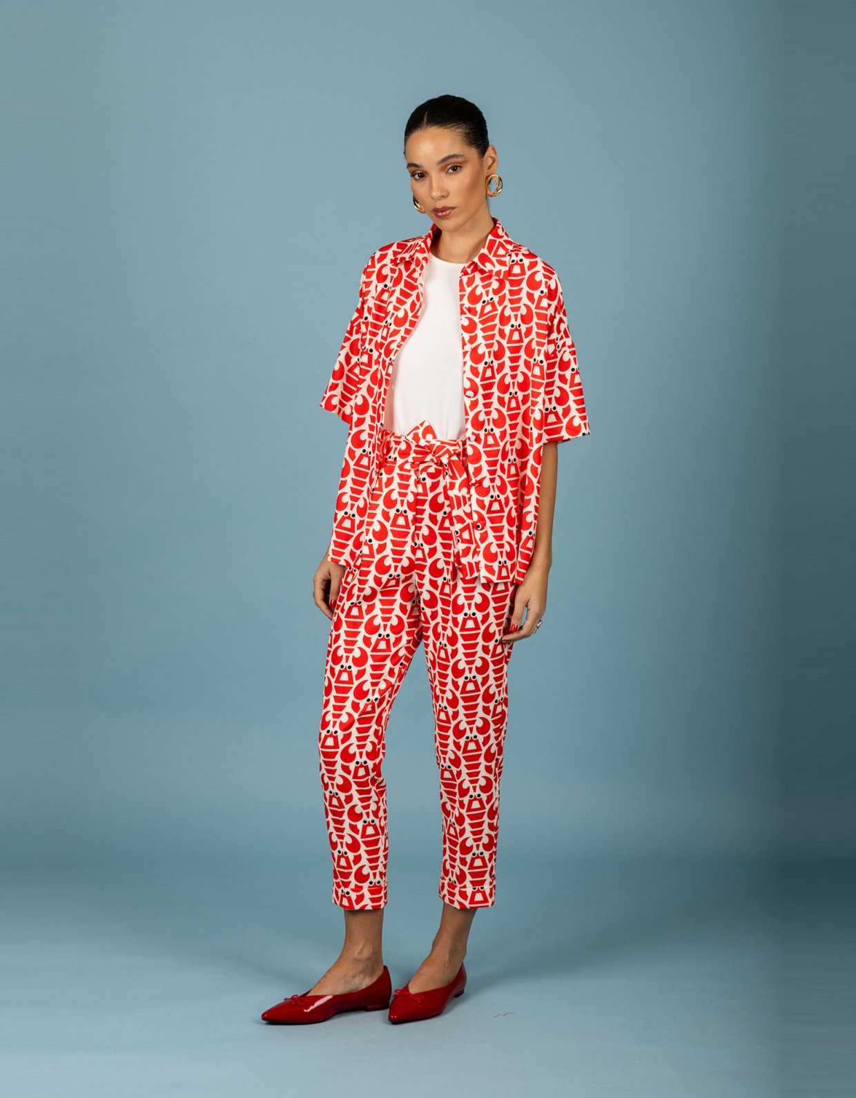 Chaton Agustin pants red