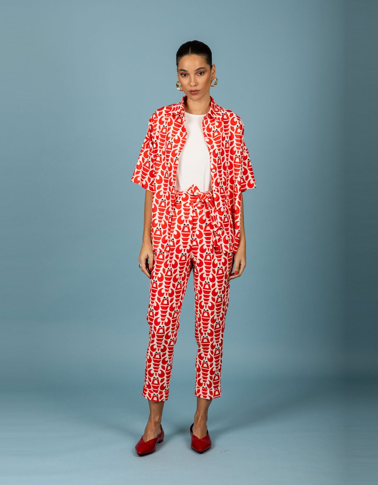 Chaton Agustin pants red