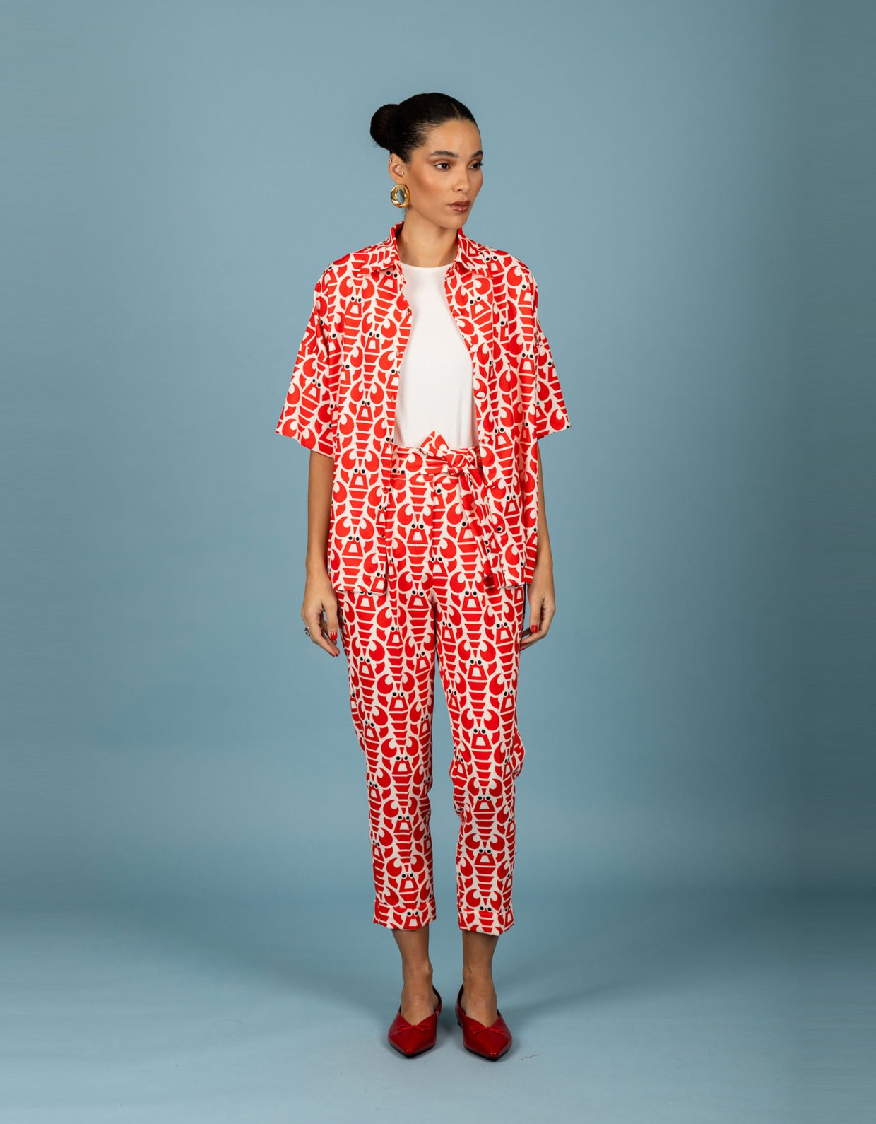 Chaton Agustin pants red