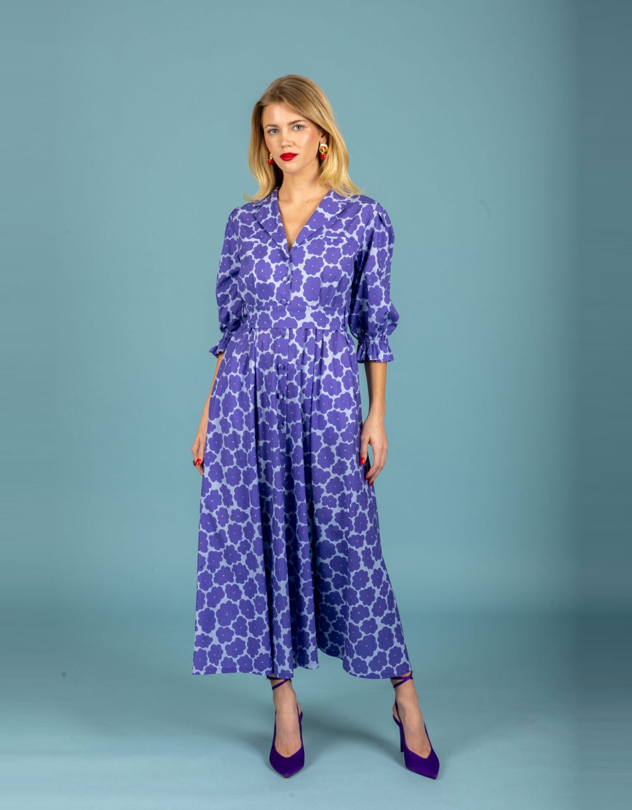 Chaton Alejandro poplin dress