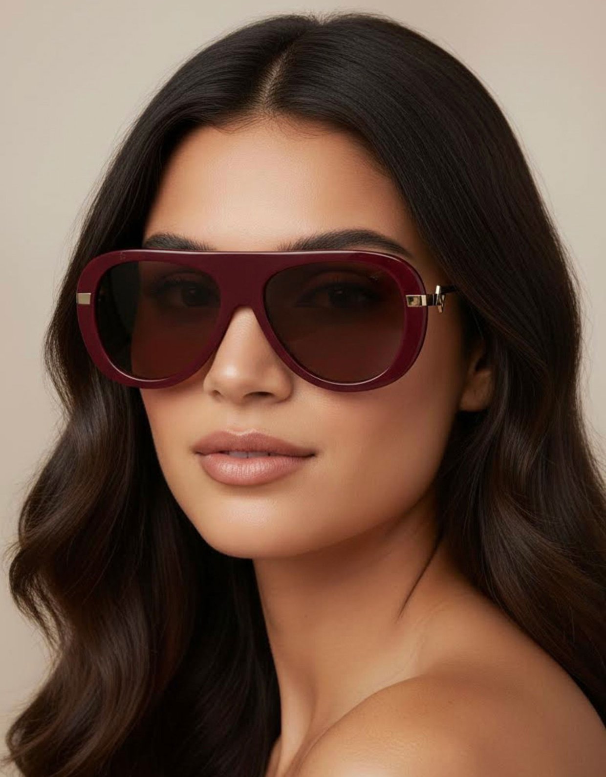 AV Sunglasses Alexia burgundy sunglasses
