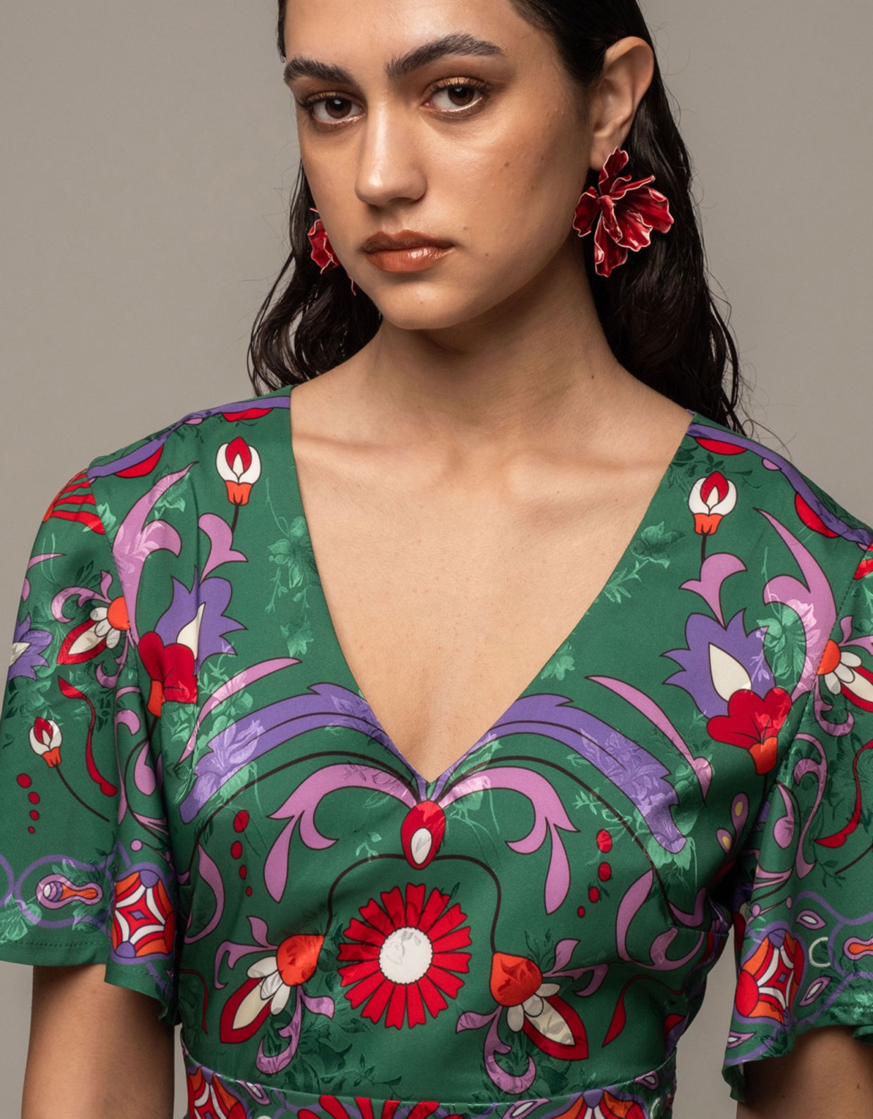 Peace and Chaos Aloe short dress