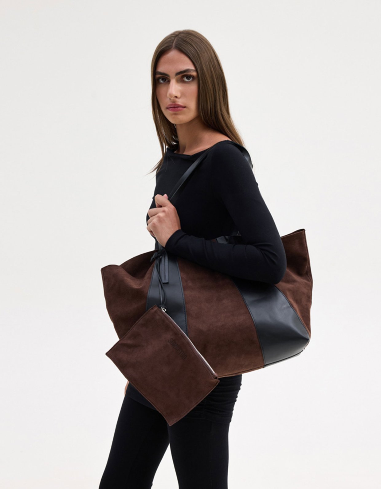 Sunset go Alyssa tote bag black/brown